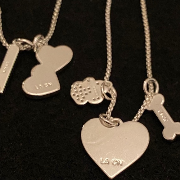 Two Sterling Silver Charm Necklaces - Picture 8 of 11